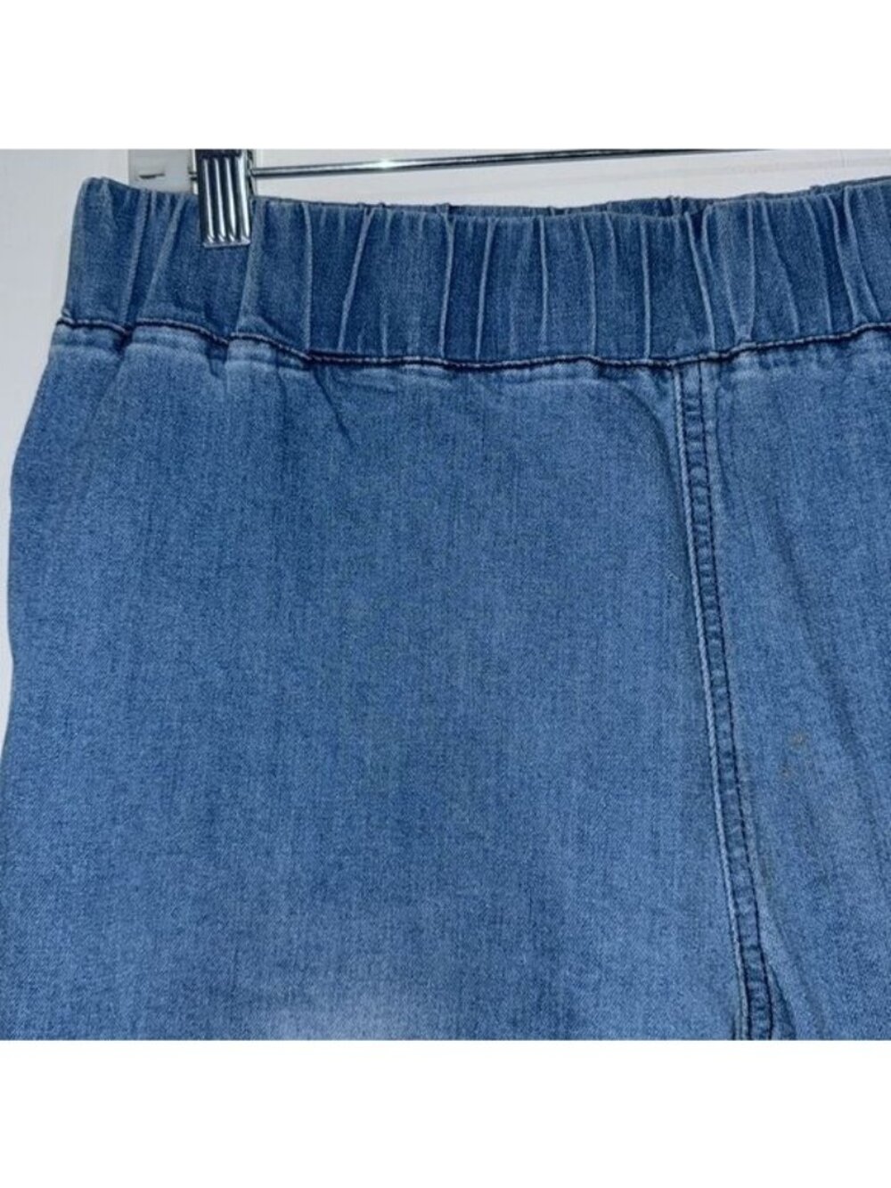 Womens XL Denim Bell-Bottom Jeans With Frayed Hem - Picture 2 of 13